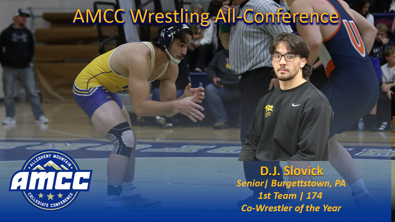 Slovick Named AMCC Co-Wrestler of the Year, 1st Team All-AMCC Selection